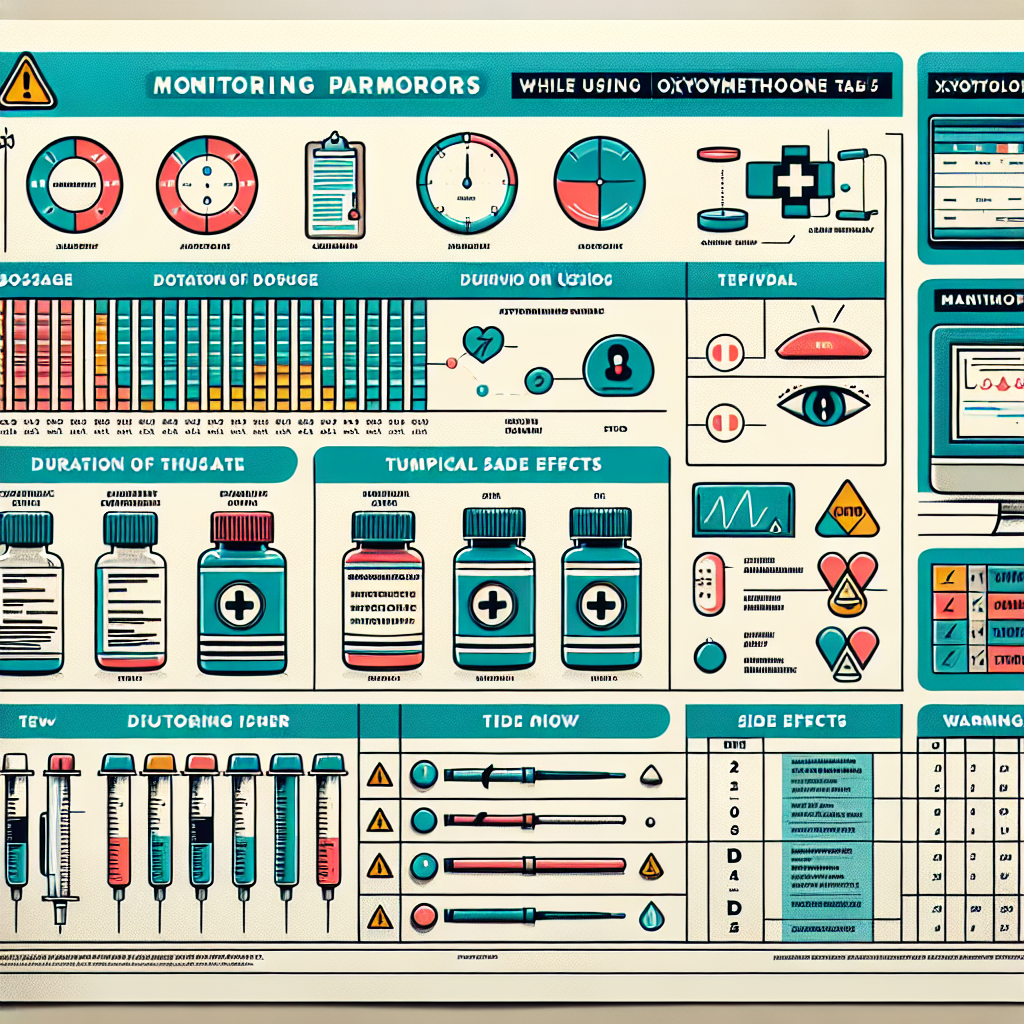 Monitoring parameters while using oxymetholone compresse