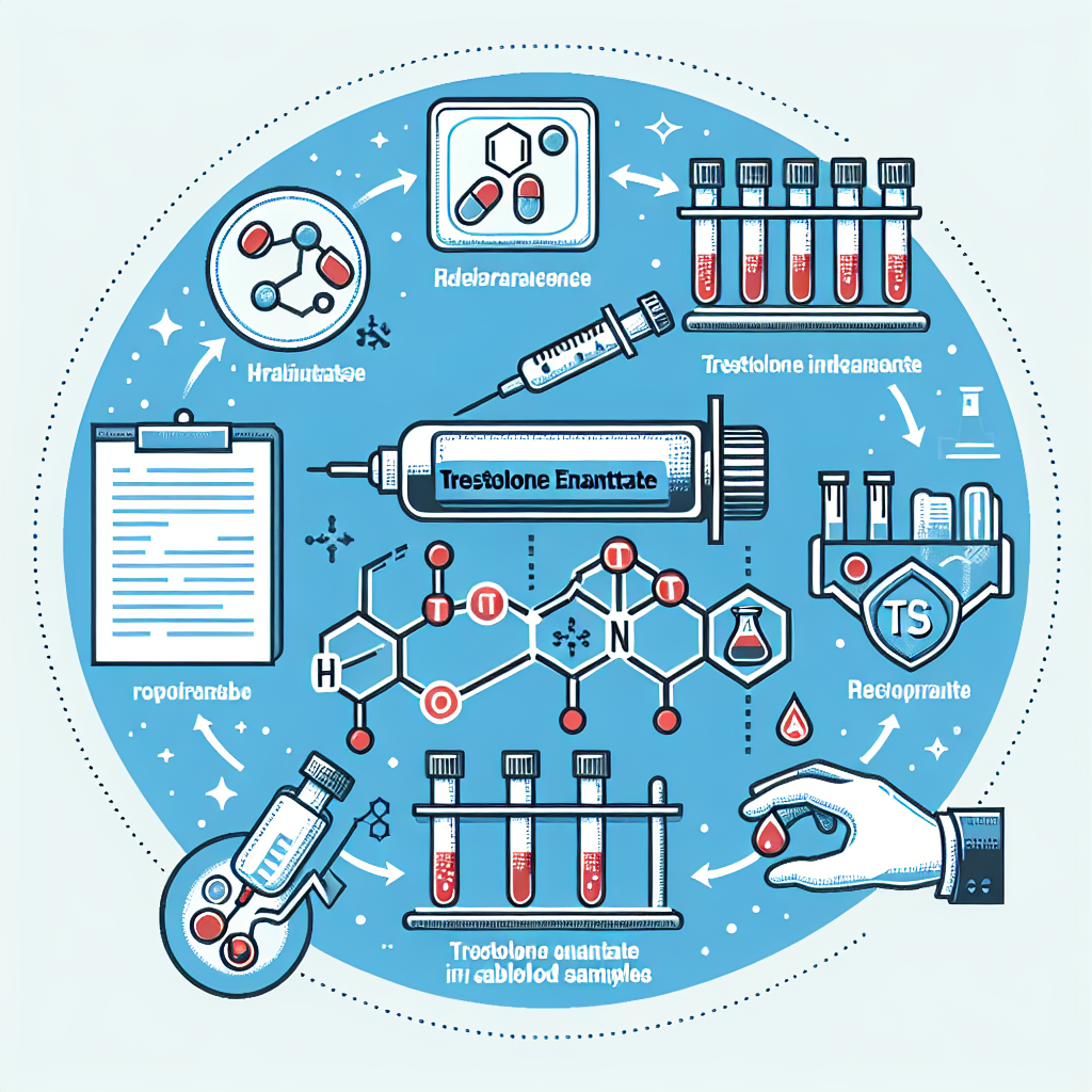 Detection methods for trestolone enantato in blood